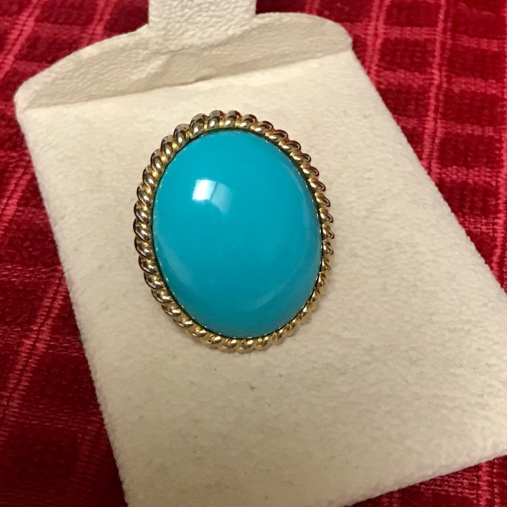 Turquoise Statement Ring - Picture 5 of 7